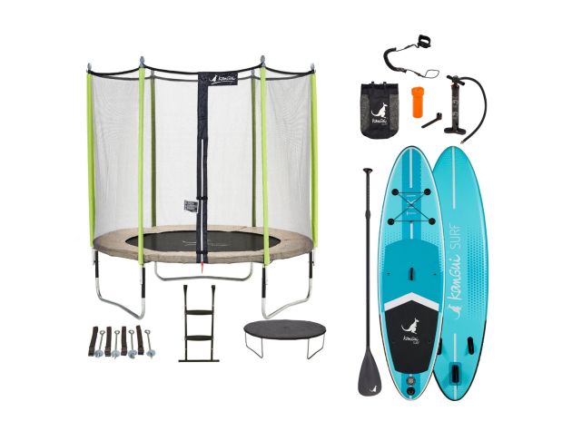 Bon plan : Trampoline Jumpi Zen 250 + Paddle Tikki 305cm