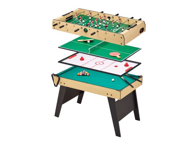 Table multi jeux 4 en 1 fixe pour toute la famille