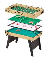 Table multi jeux 4 en 1 fixe pour toute la famille