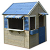 Cabane Enfant en bois bleu Mer Flowy