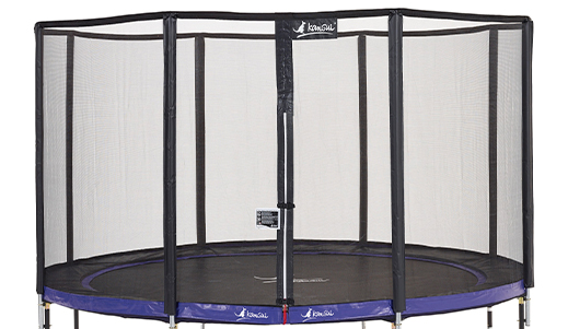 Filet de sécurité de protection pour trampoline d'extérieur Tapis de saut  anti-chute, taille : 10 pieds - 8 pôles - Diamètre 3,06 m
