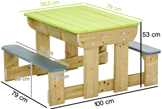 Dimensions-enfants-table